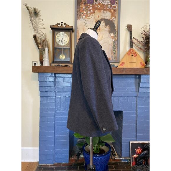 Pendleton Sz 10 Petite 100% Virgin Wool Classic Gray One Button Women's Blazer - Picture 3 of 16